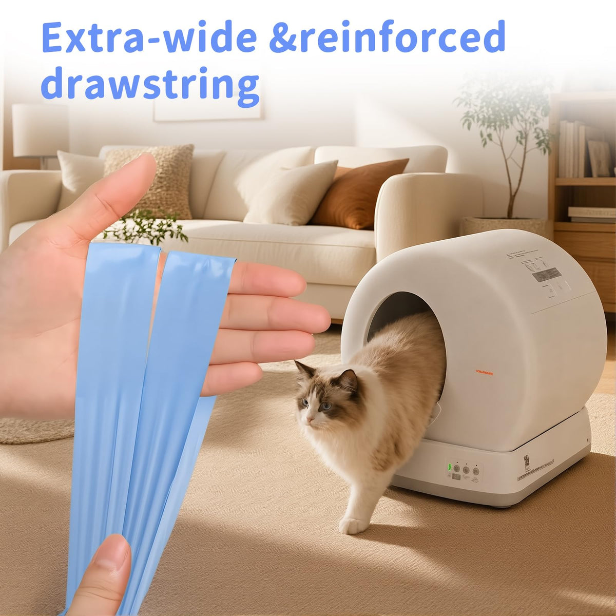 120 Count Self-Cleaning Cat Litter Box Liners N604312