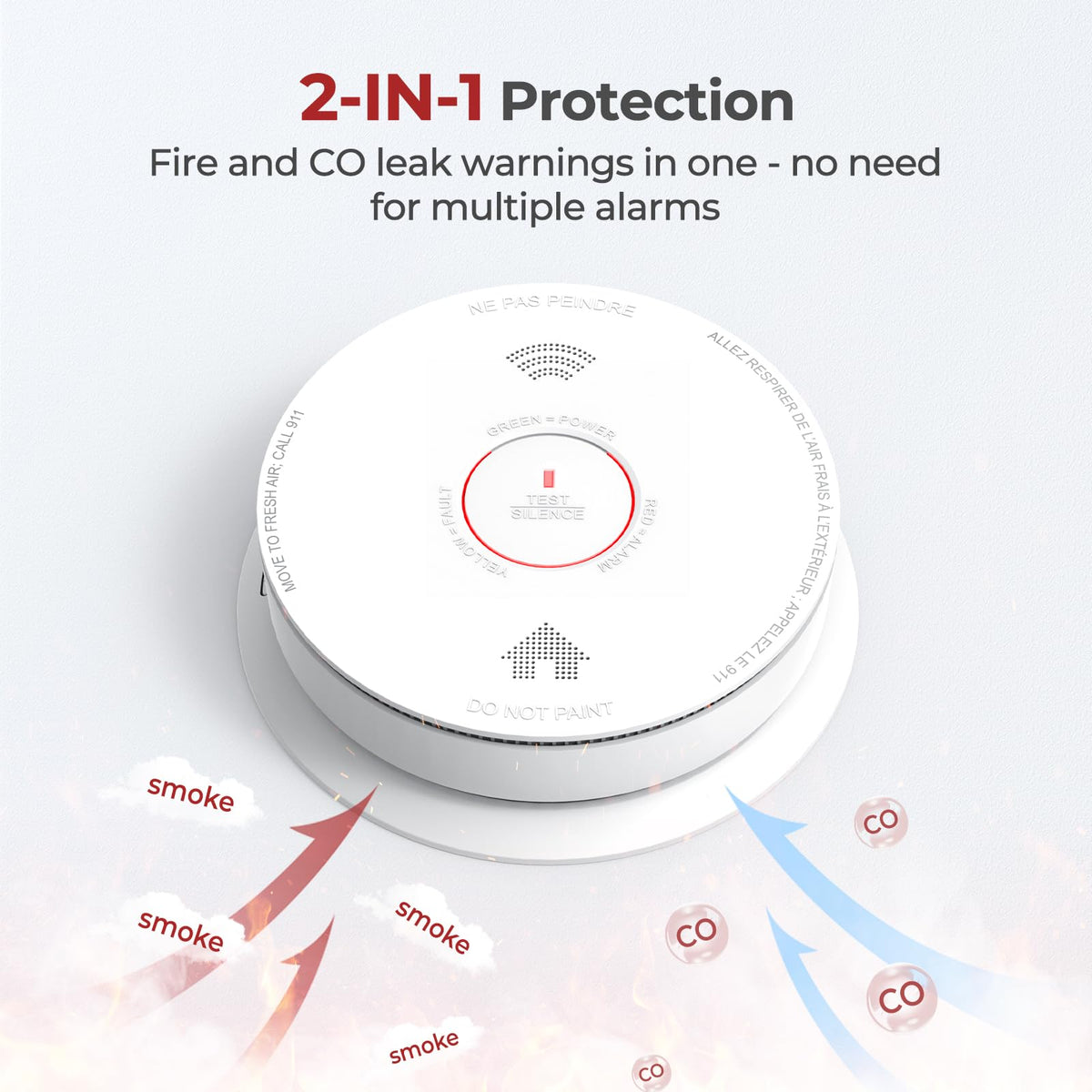 Smoke and Carbon Monoxide Detector Combo 1 Pack O938257
