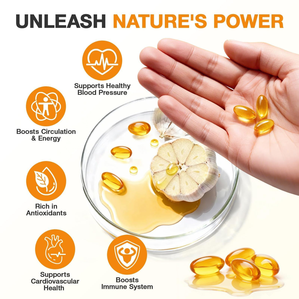 Odorless Garlic Extract Softgels 10000mg 300 Count P608516