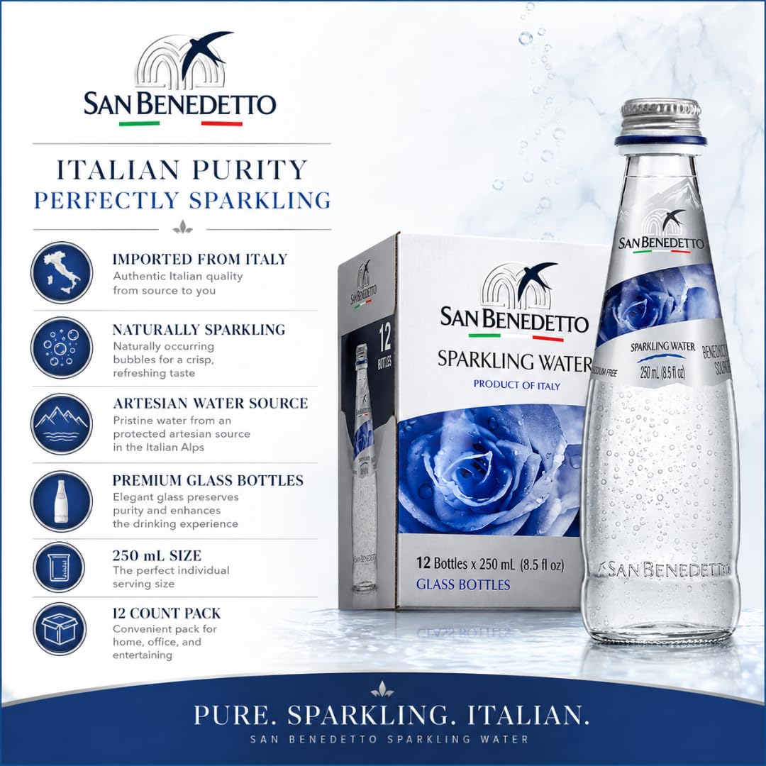 Sparkling Mineral Water 250 mL Glass Bottles 12 Count G4272