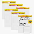 White Lined Easel Pad, 25 x 30 in, 6 Pads W74264