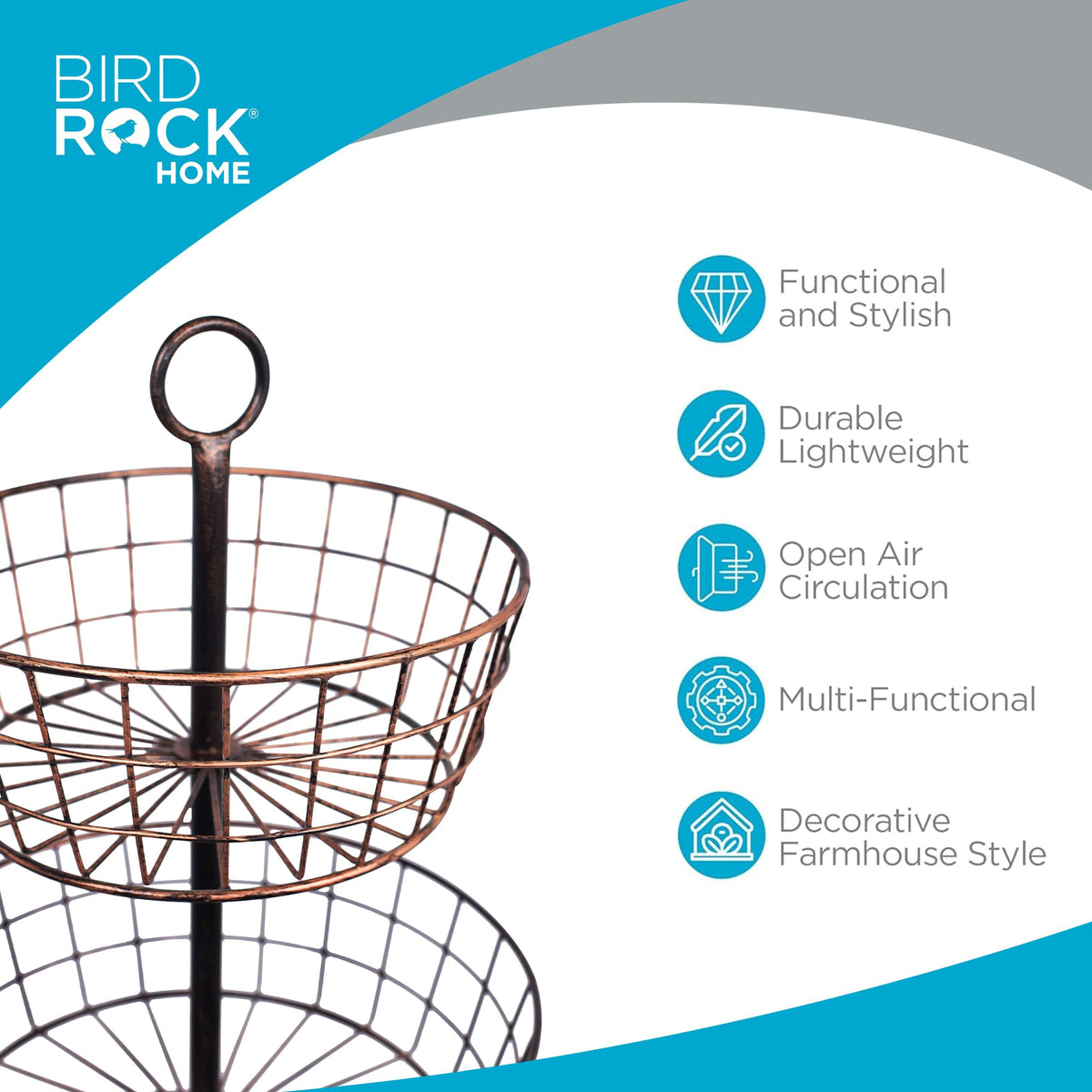 3 Tier Wire Fruit Basket L128700