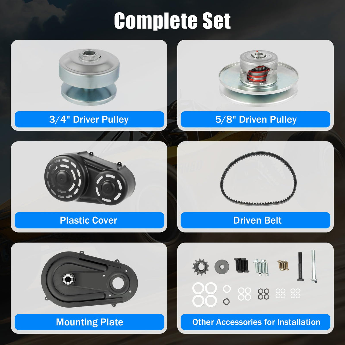 40 Series Torque Converter Kit, 3/4 Inch Driver 10 Tooth and 12 Tooth Chain Drive L788