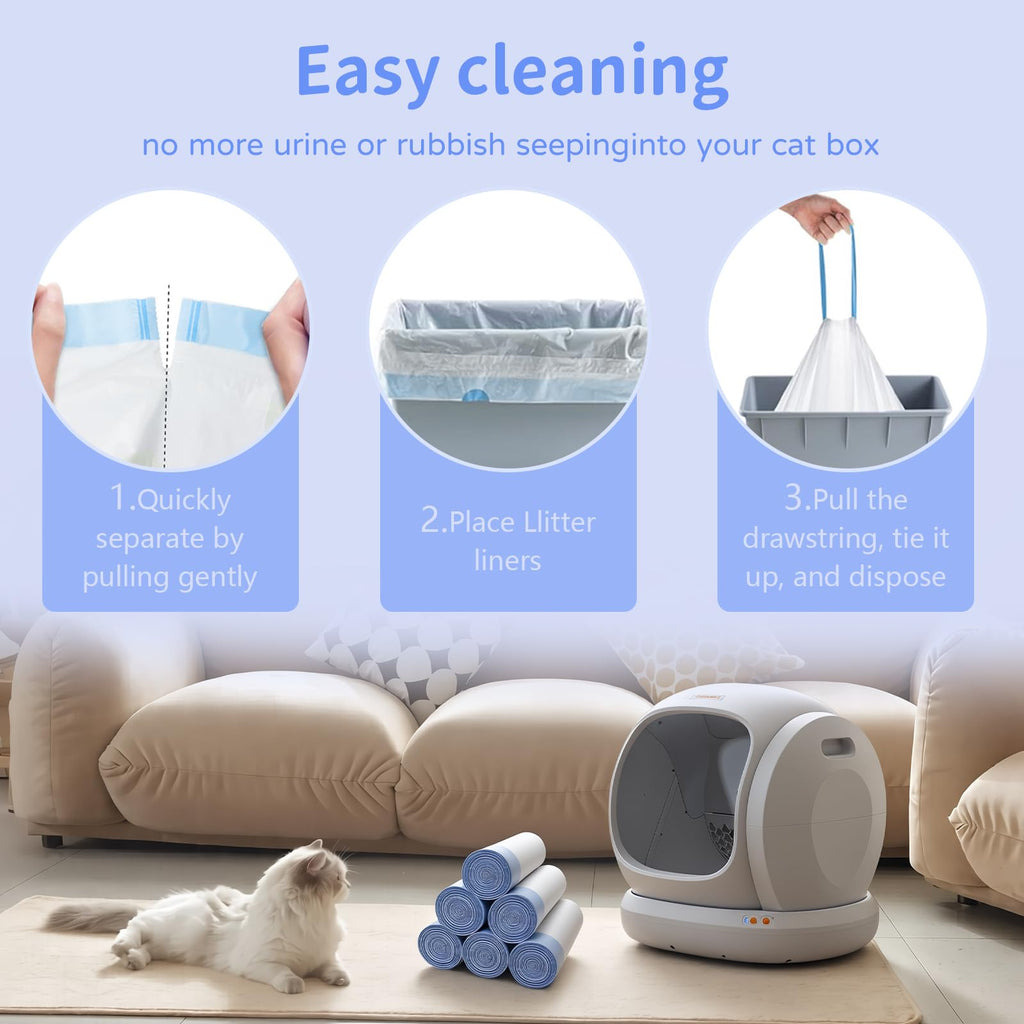 120 Count Self-Cleaning Cat Litter Box Liners N604312