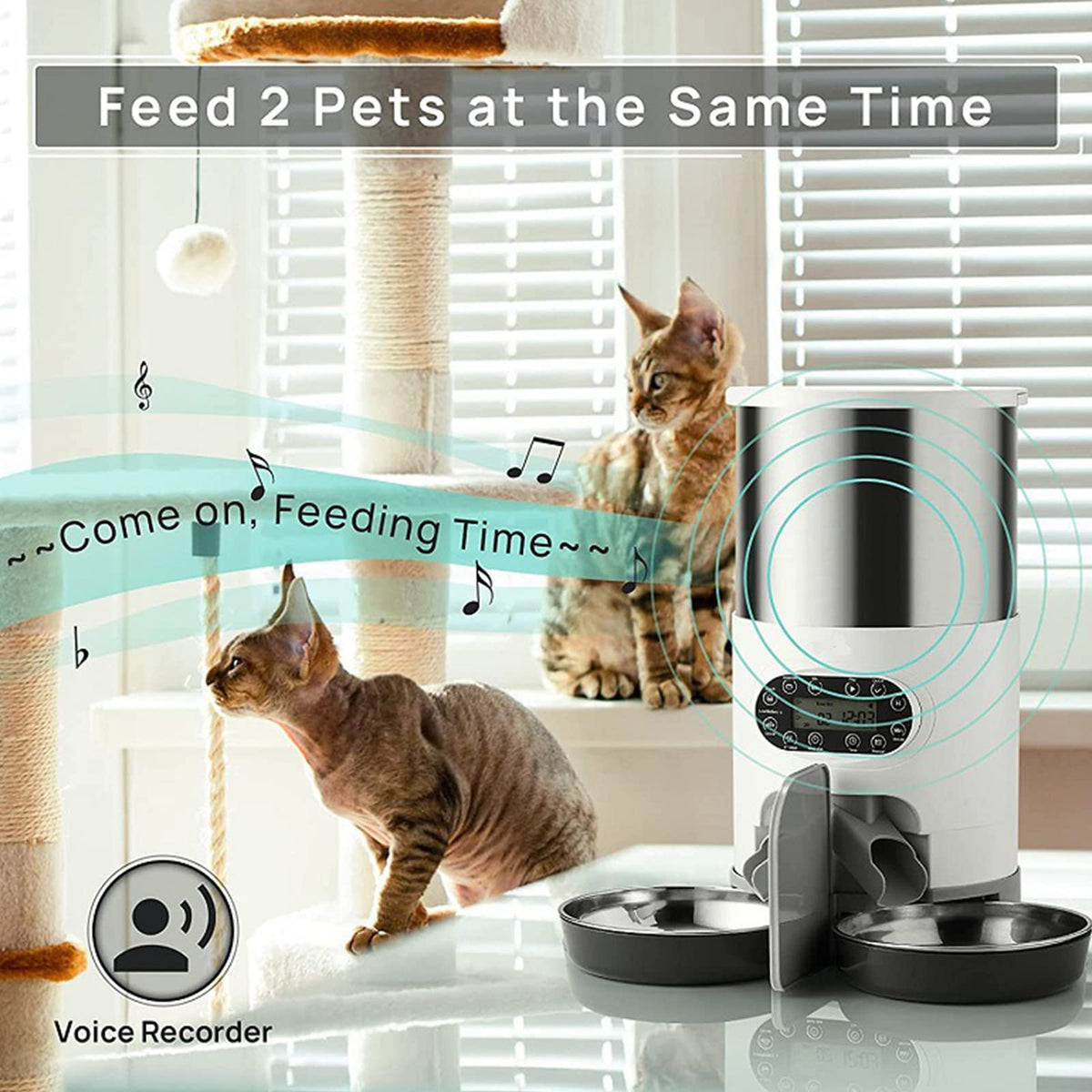 Automatic Cat Feeder 3L/4.5L Programmable A36023