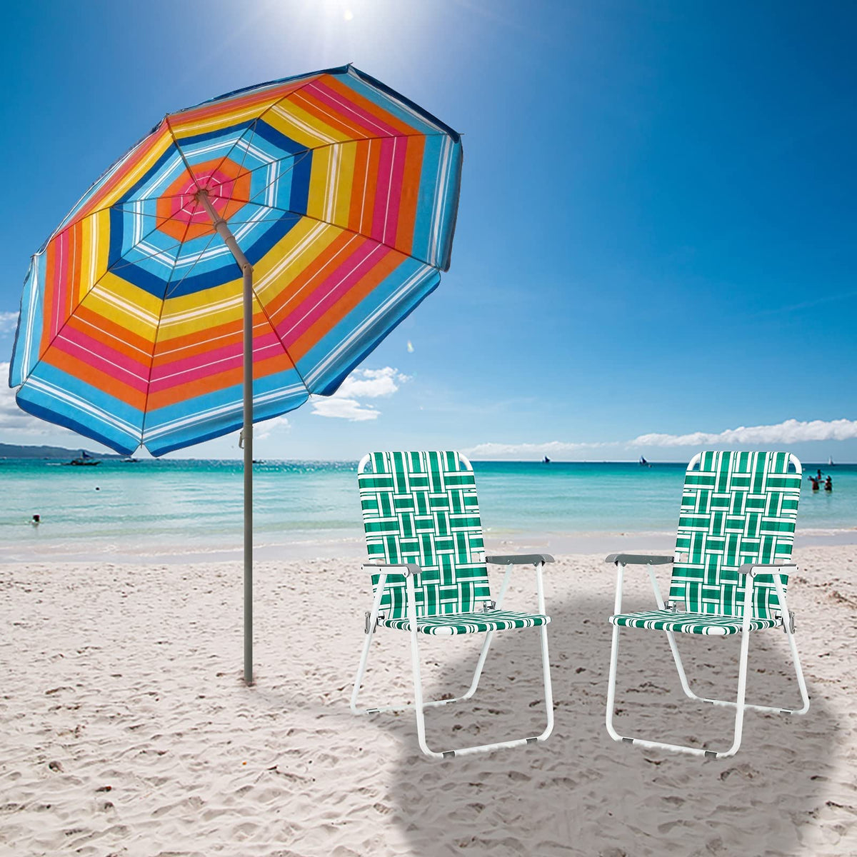 2 Pack Webbed Folding Chair A78685