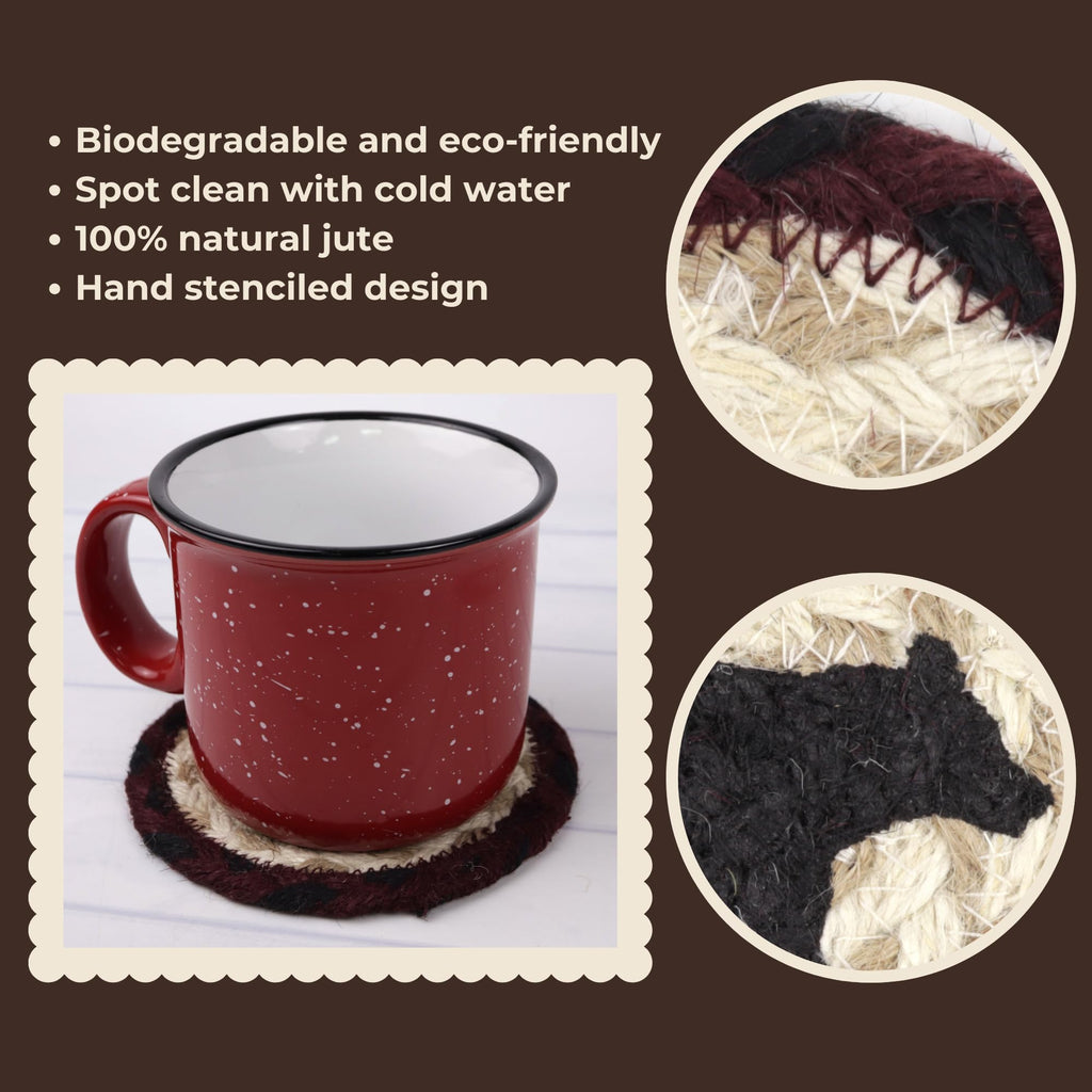 Braided Jute Woven Coaster Set of 2 G254922