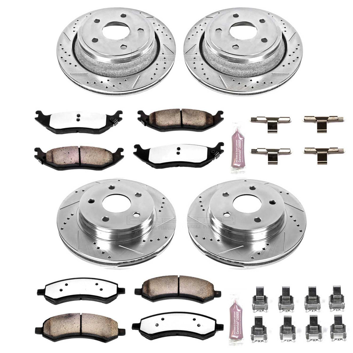 Brake Pad & Rotor Kit Front & Rear W8921