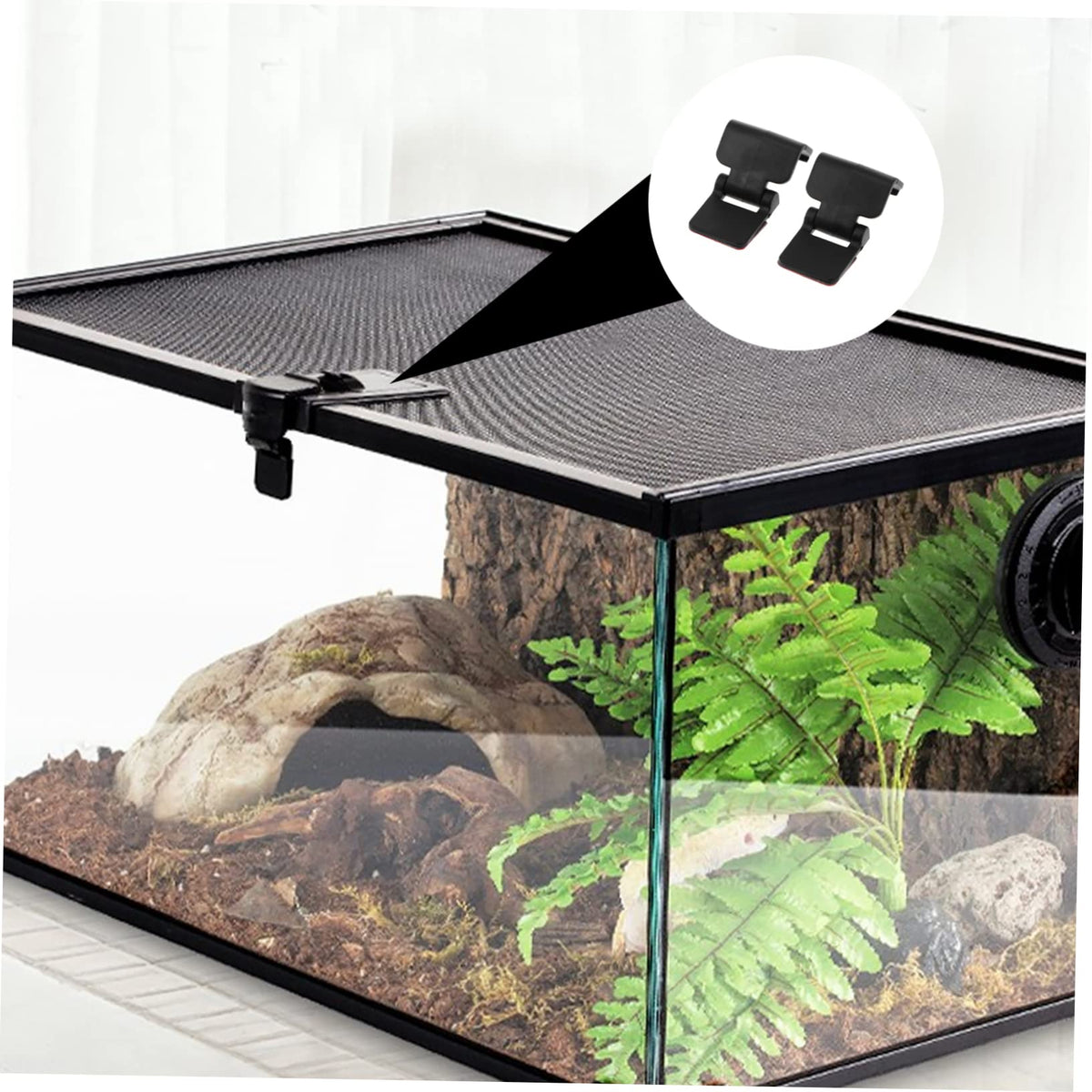 Gecko Tank Terrarium Screen Clips E6210