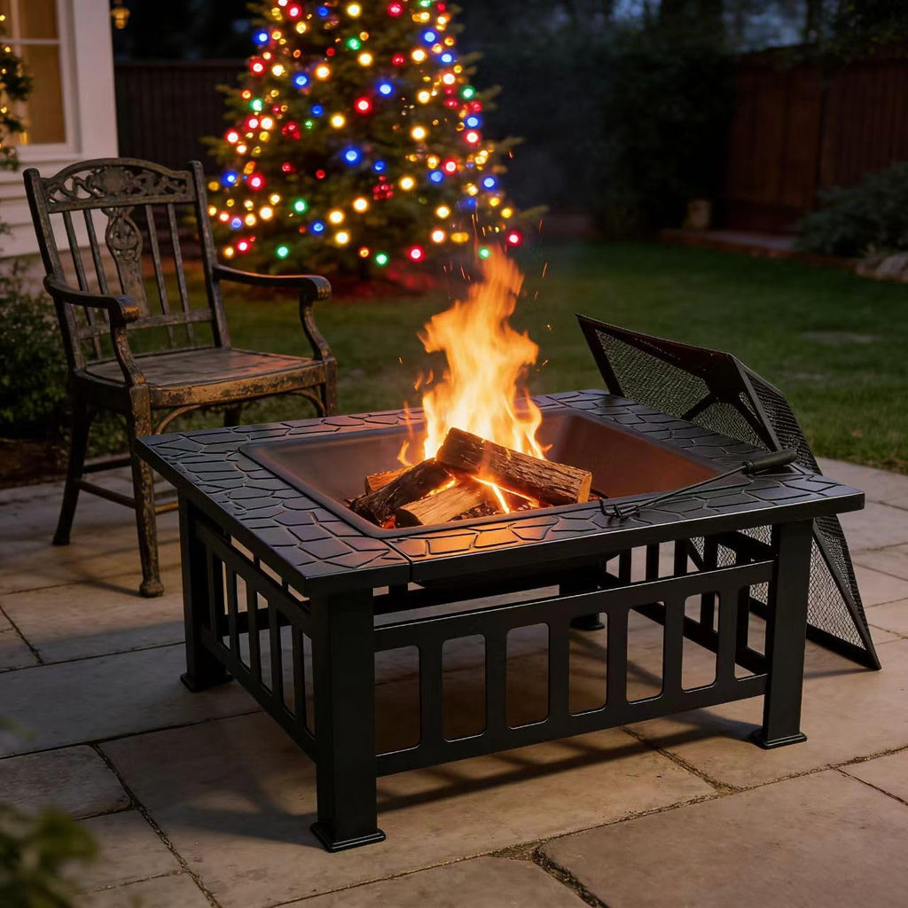 32 inch Outdoor Fire Pit with Grill O970