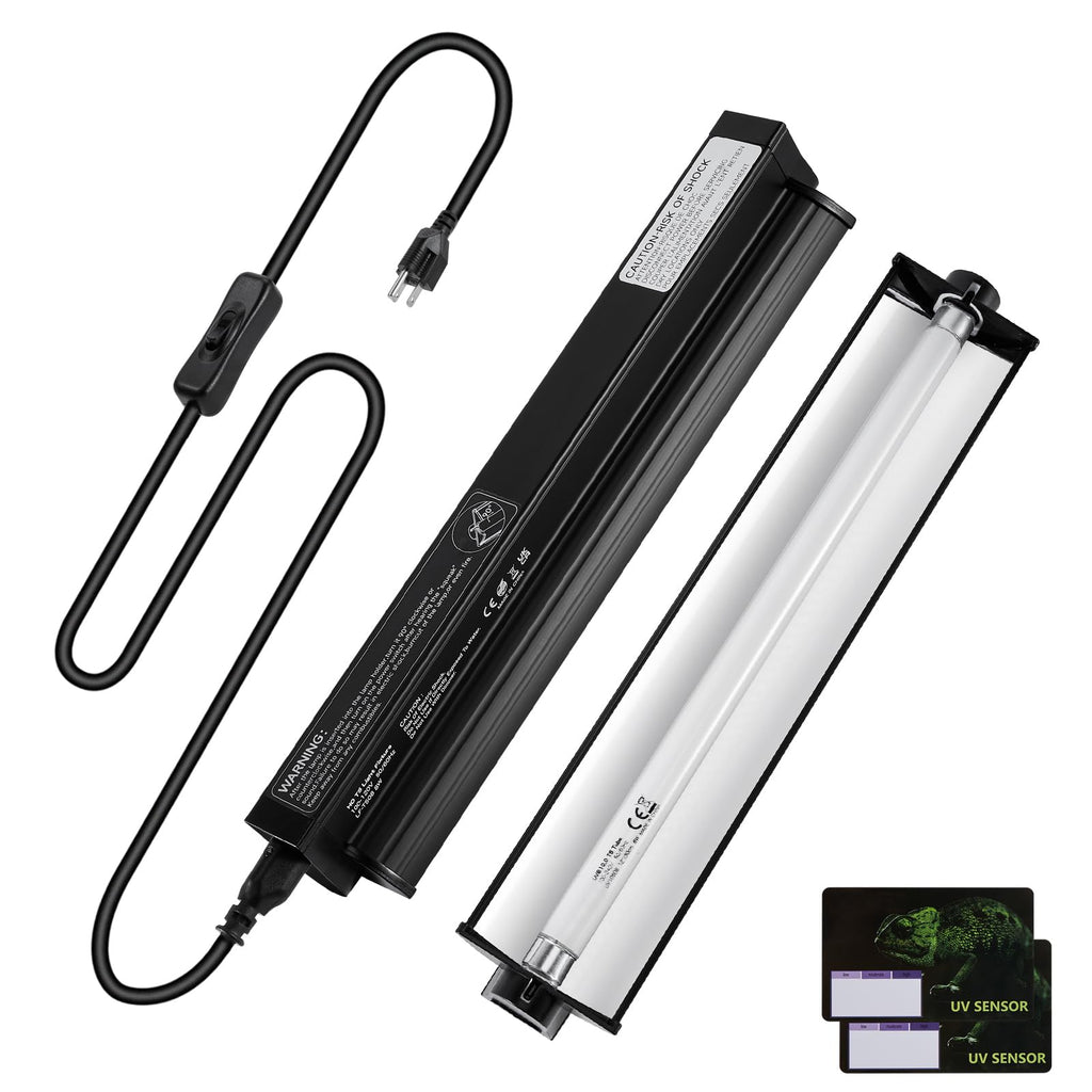 8W T5 UVB Reptile Light Fixture with Bulb 12inch U826327