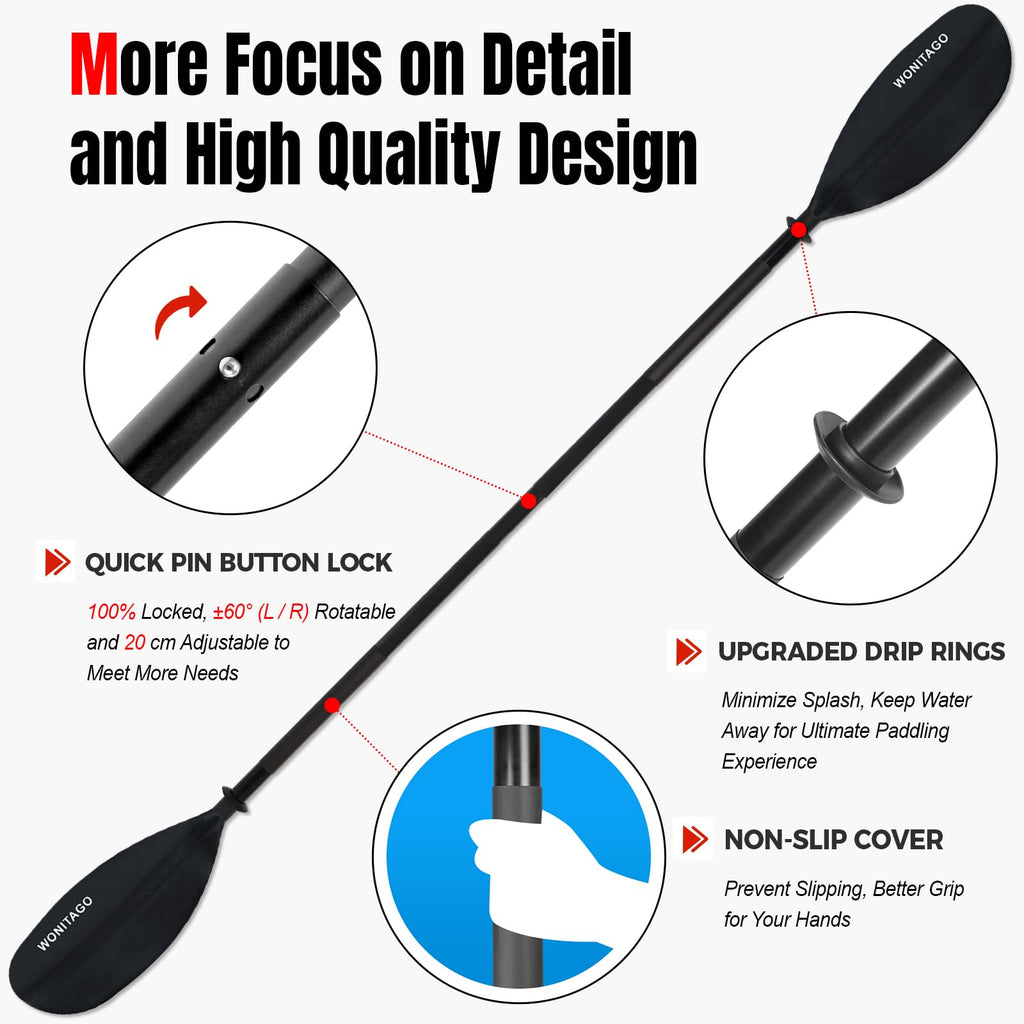 Adjustable Lightweight Kayak Paddle Y954