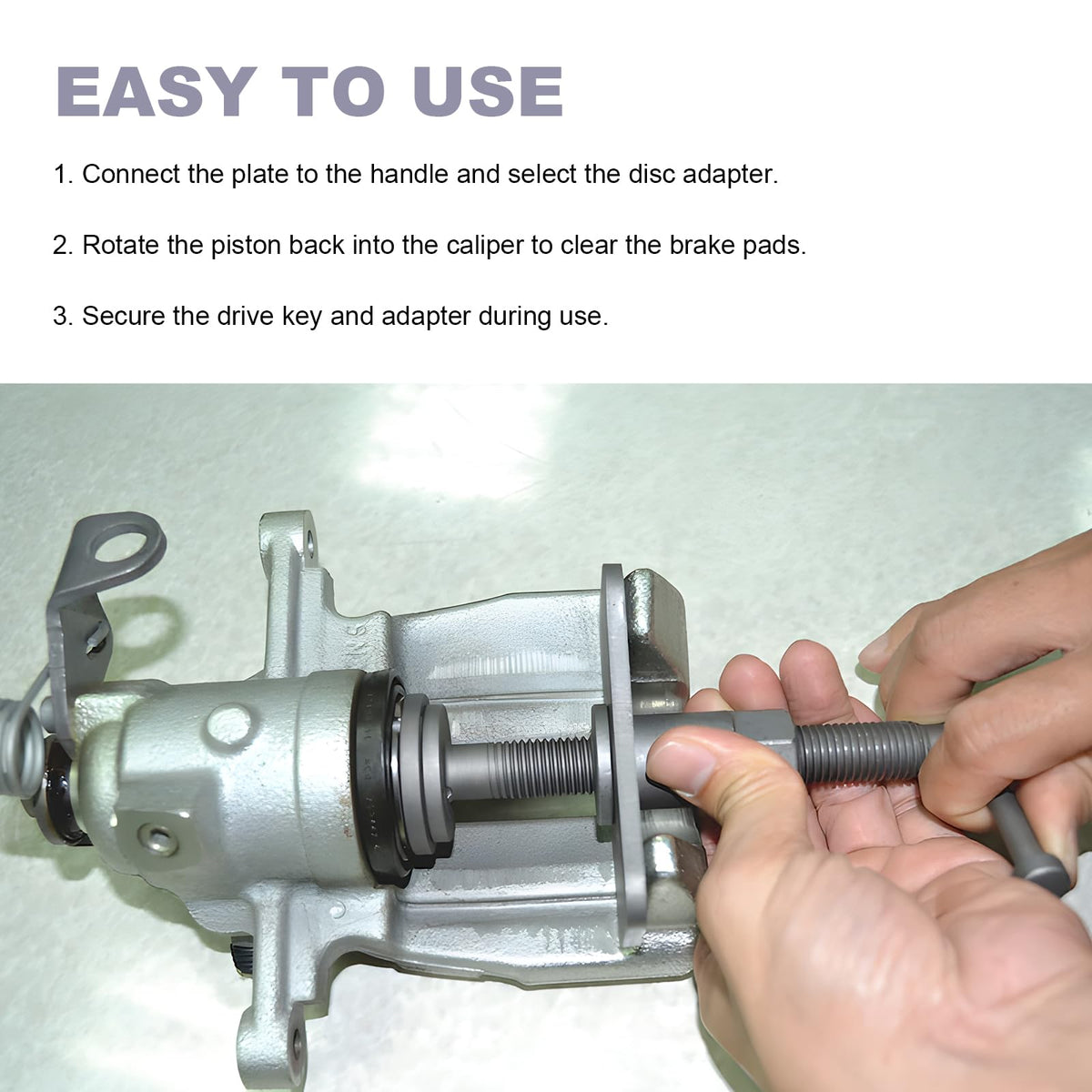 Brake Caliper Wind Back Tool Set with Disc Adapters F121