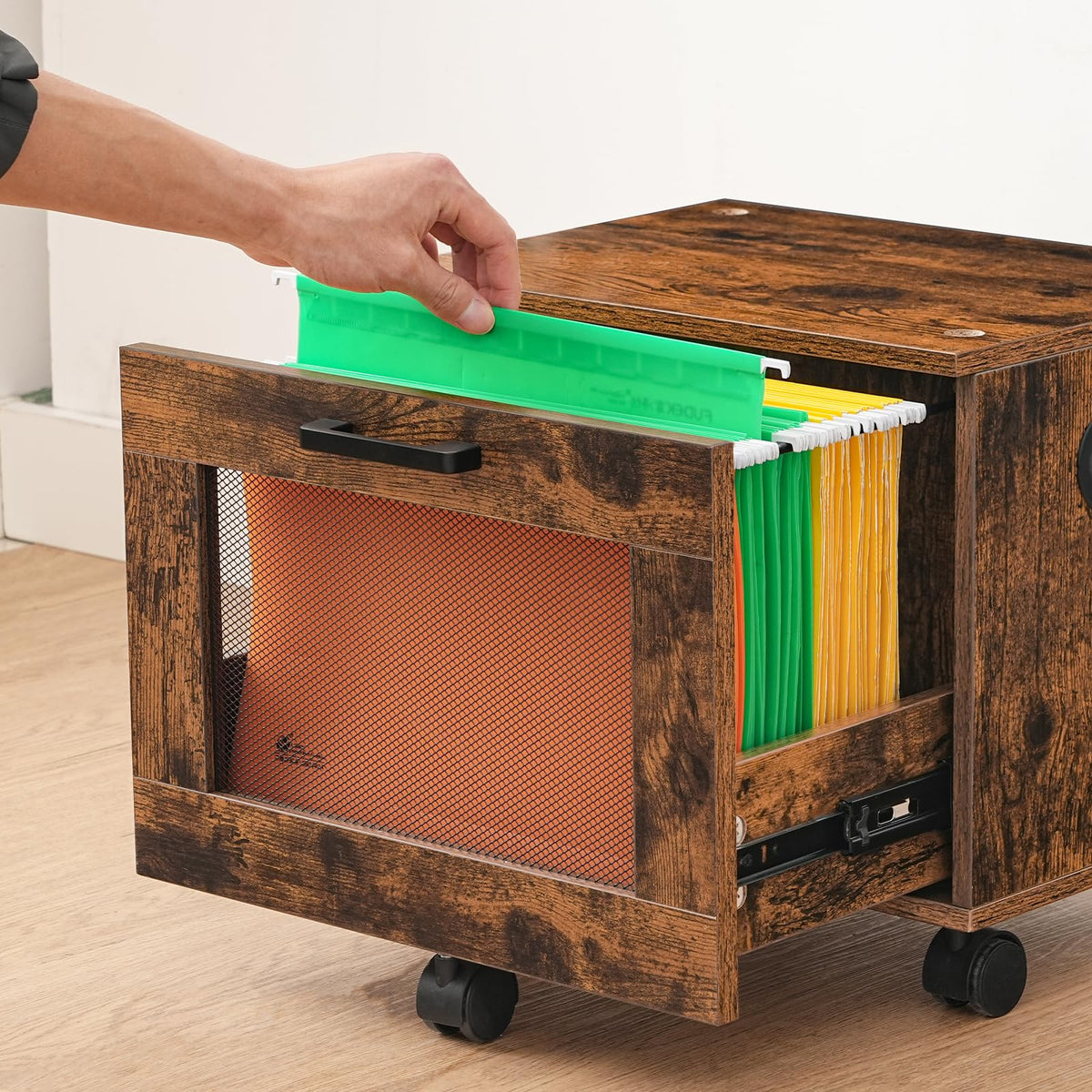 Rolling File Cabinet with Drawer F734