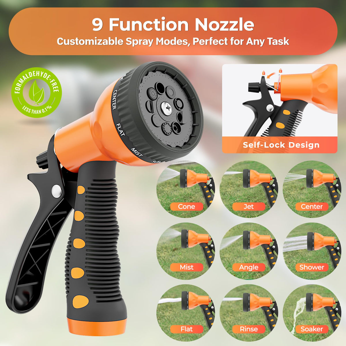 1/2"x100ft Retractable Wall Mount Garden Hose Reel K8994