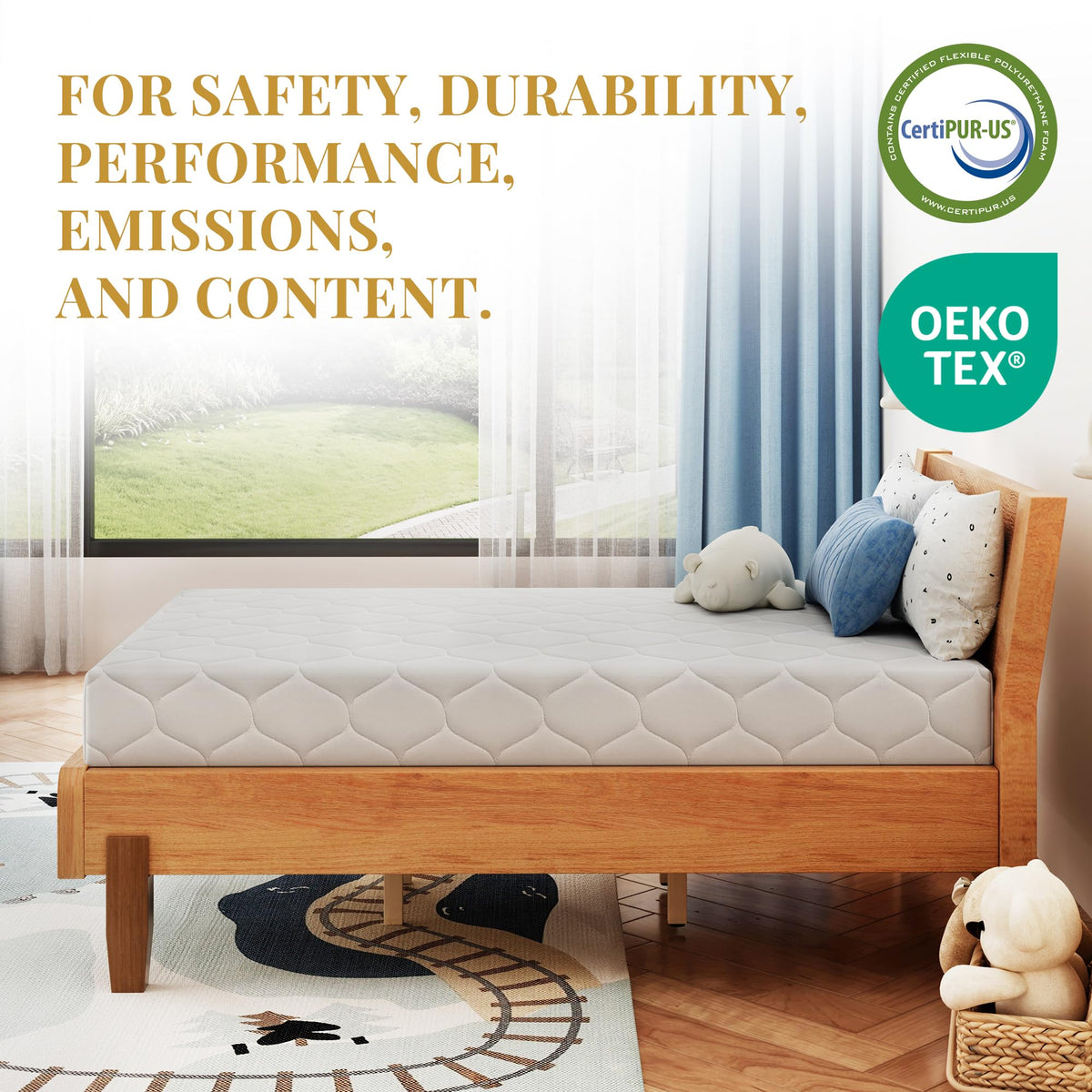 5 Inch Twin Size Memory Foam Mattress A82832