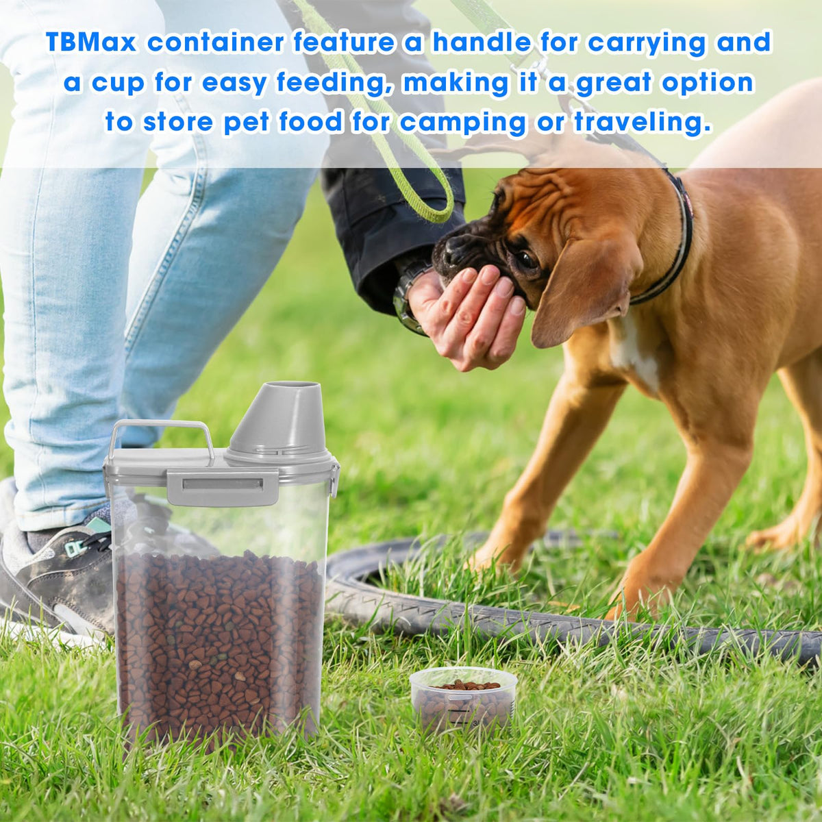 2 Pack Airtight Pet Food Storage Containers with Spout V159