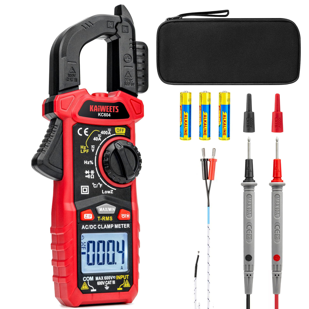 Digital Clamp Meter Multimeter with D-Shaped Jaw F37355