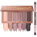 6-Color Matte and Shimmer Eyeshadow Palette with Brush A295130