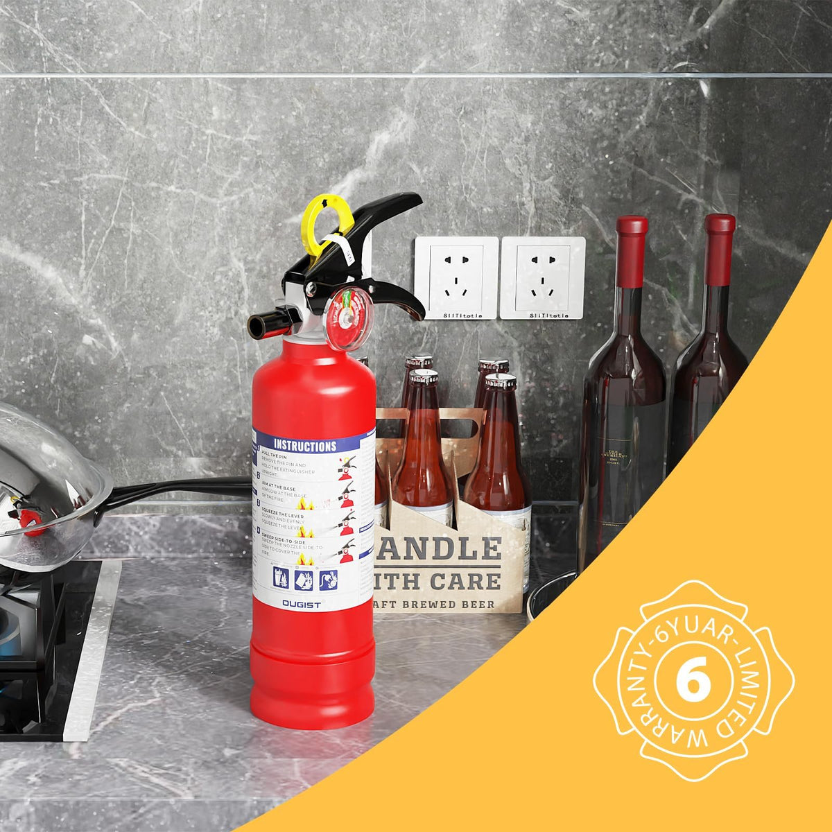 2.5 lb Dry Chemical Fire Extinguisher G8838