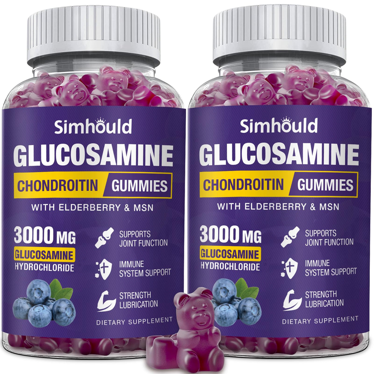 Glucosamine Chondroitin Gummies with MSM & Elderberry A640032