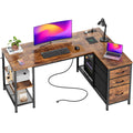 47.2'' L Shaped Office Desk with 3 Drawers J5263