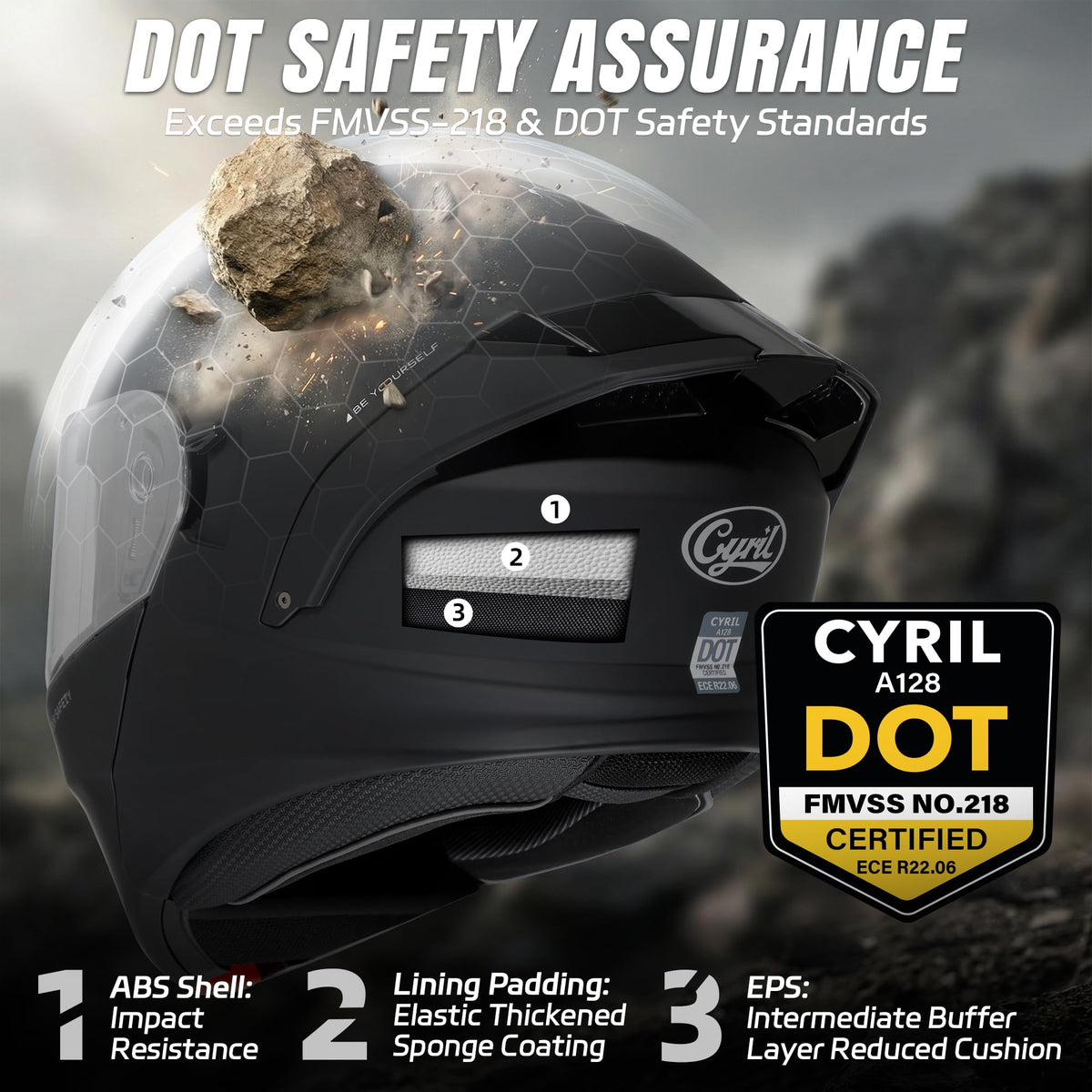 Modular Motorcycle Helmet DOT Approved Q427953