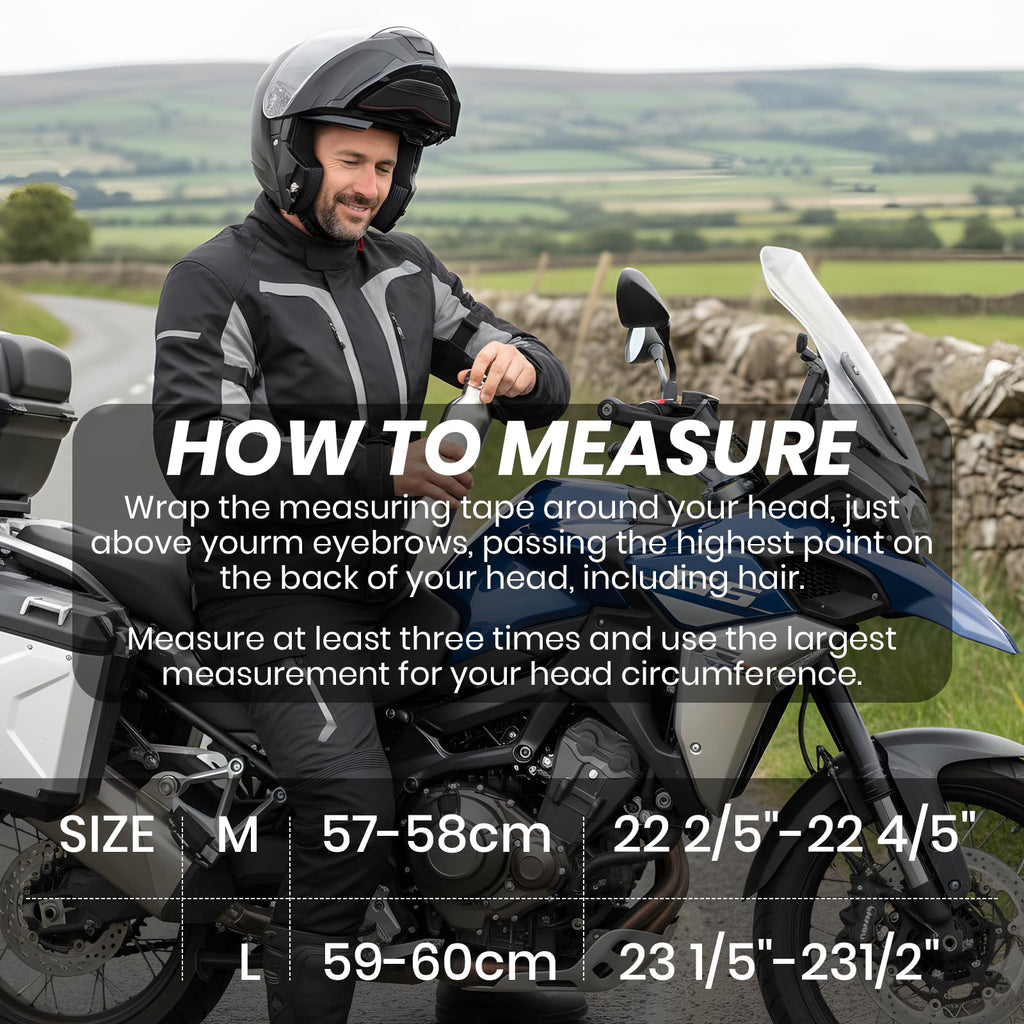 Modular Flip Up Motorcycle Helmet with Dual Visor J97384