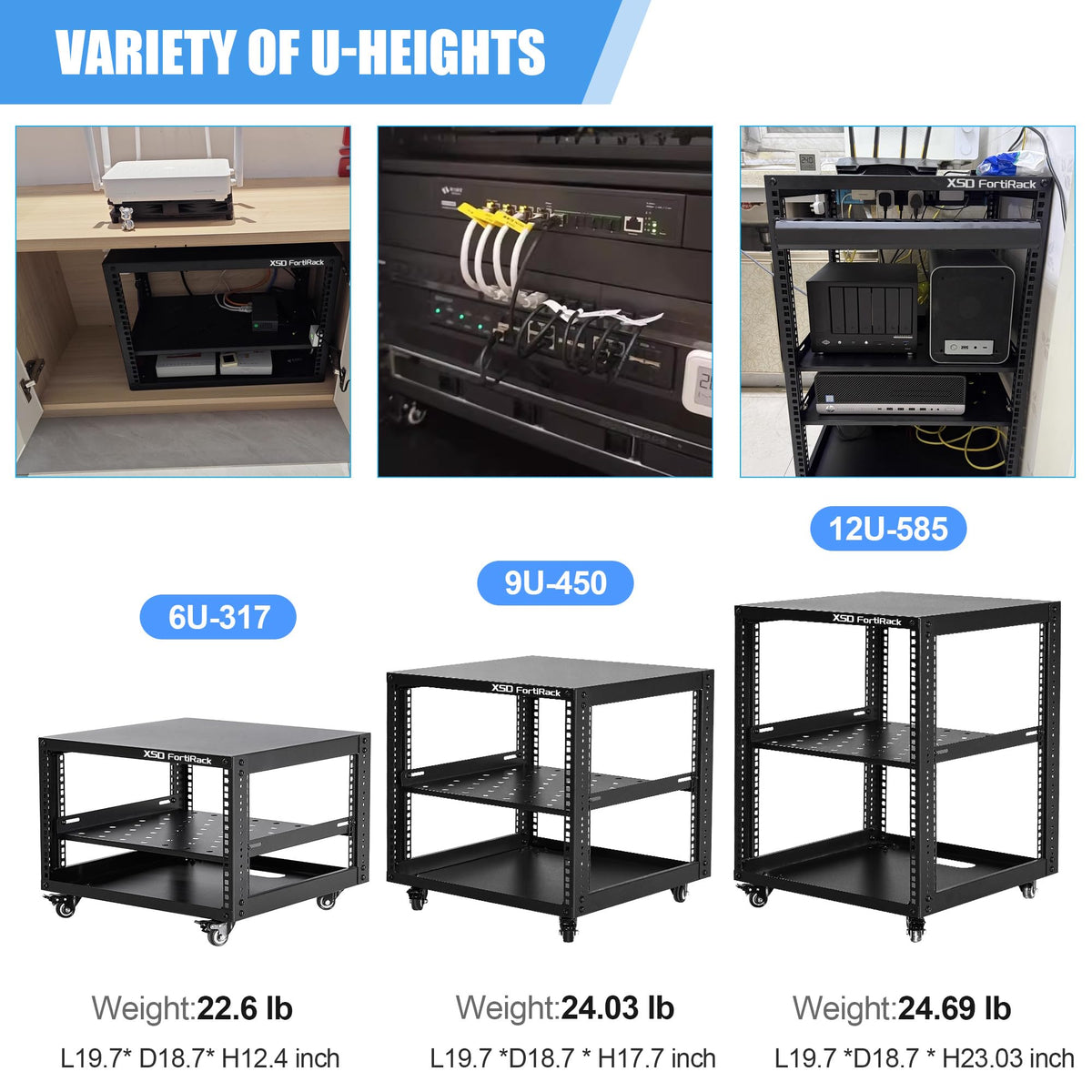 6U Open Frame Rack W64622