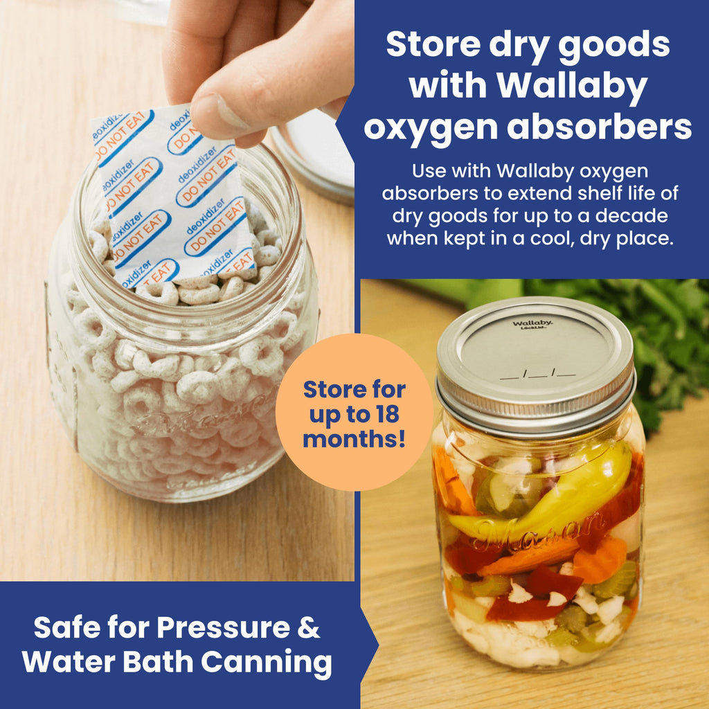 16oz Clear Glass Mason Jars with Lids 12-Pack T95213