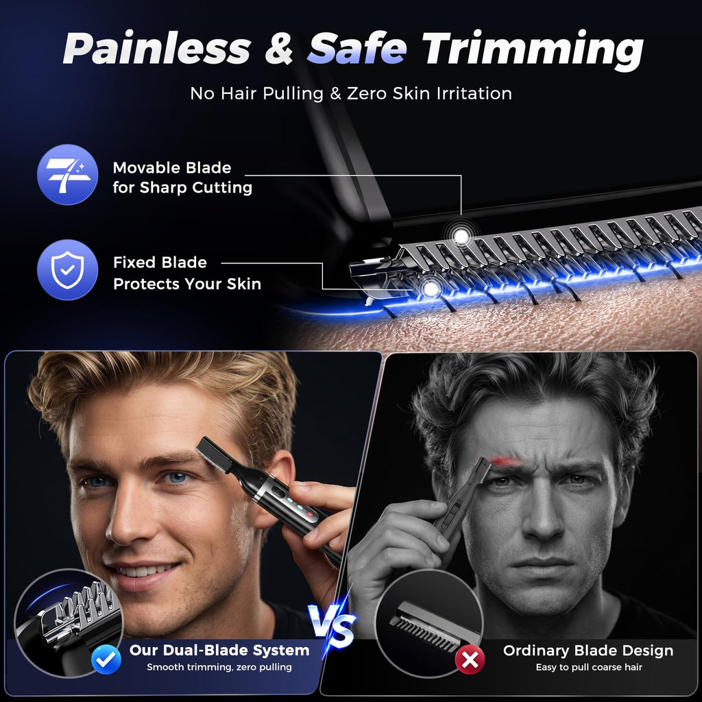 Electric Rechargeable Eyebrow Trimmer with Rinseable Blade Y925457