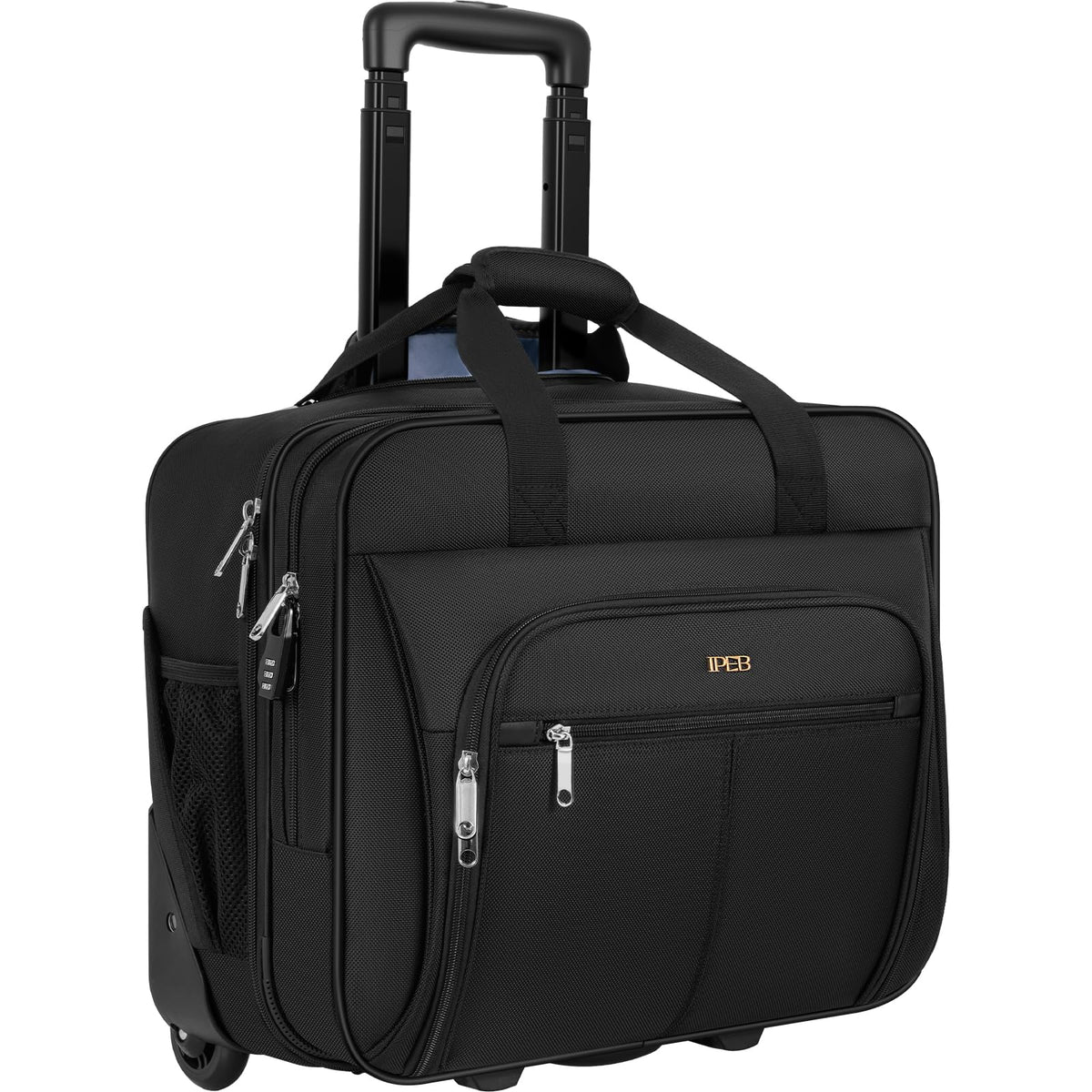 Water-Resistant 17.3" Rolling Laptop Bag with RFID Pocket O8806