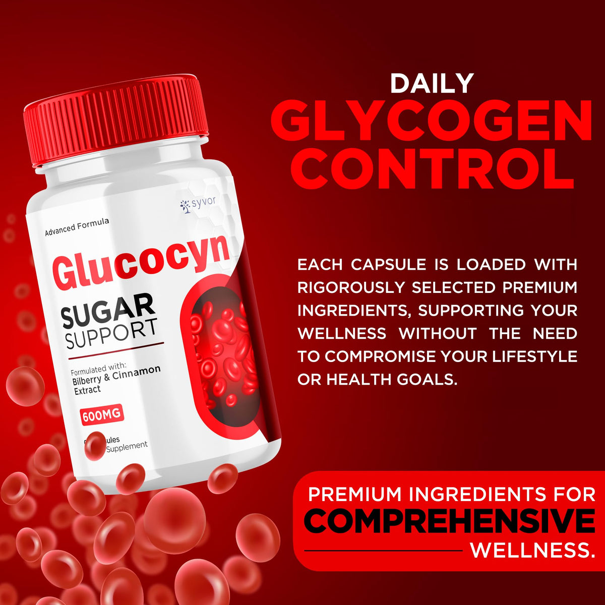 Glucocyn Capsules 300 Capsules S450