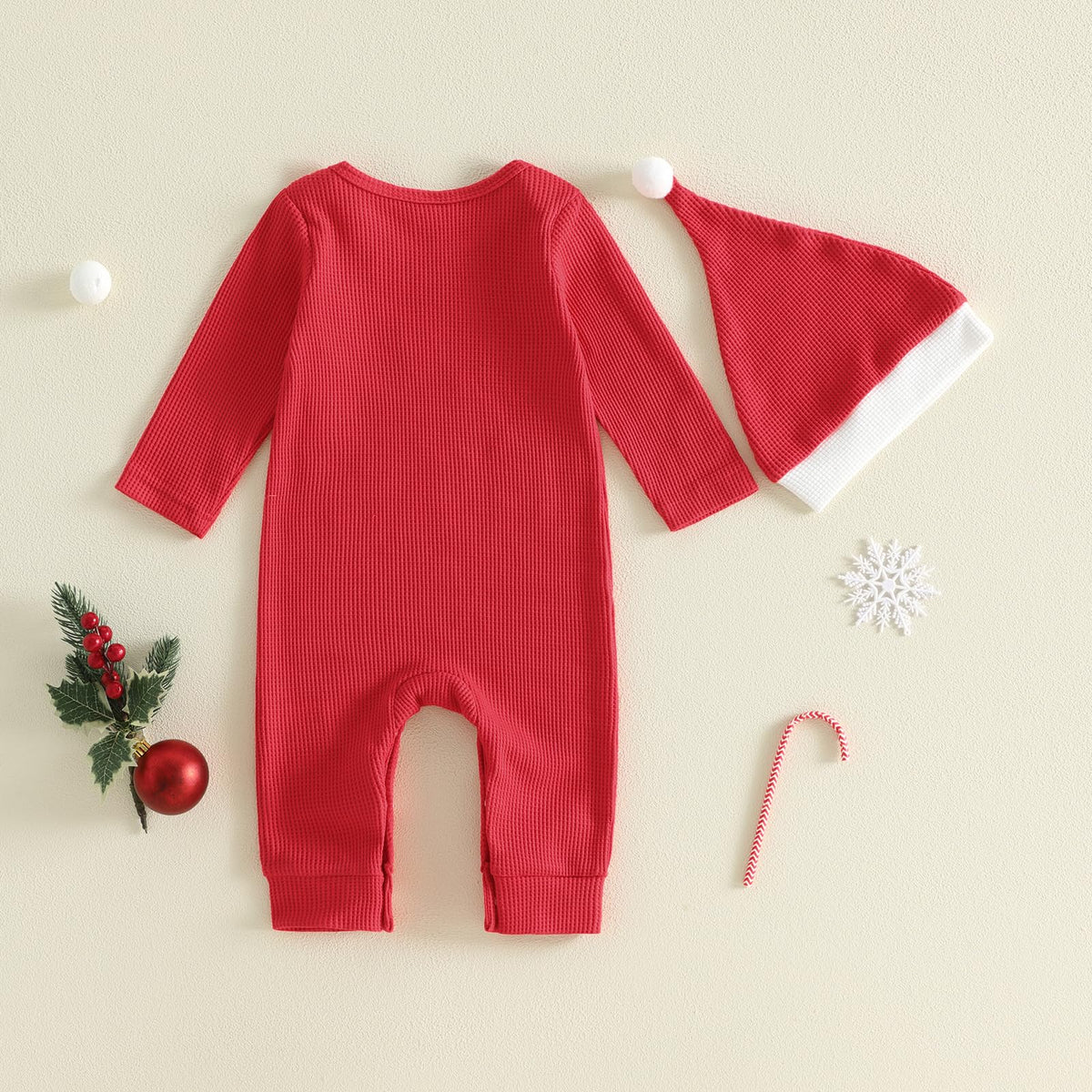 Baby Christmas Lights Romper + Santa Hat P945947