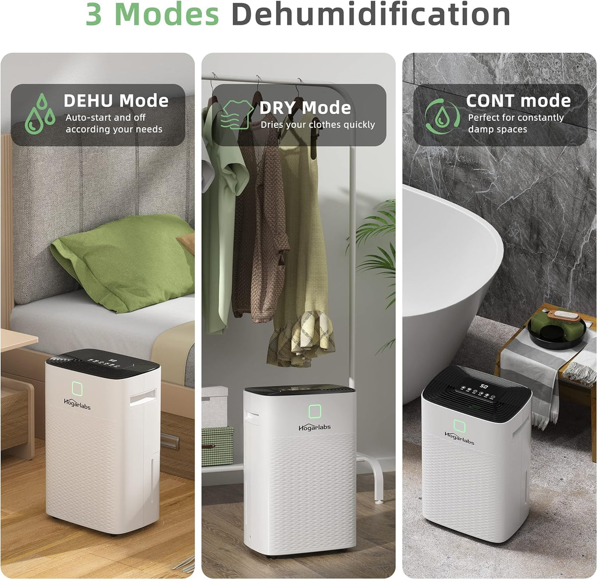 50 Pint Dehumidifier with Drain Hose & Auto Humidity Control H63459