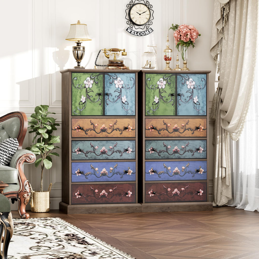 50" H Boho 4 Drawer Dresser O244