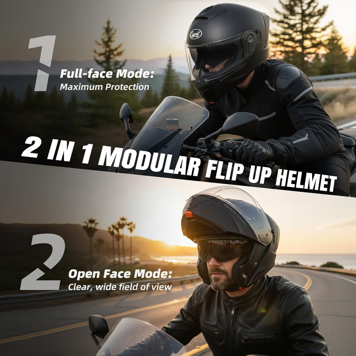 Modular Motorcycle Helmet DOT Approved Q427953
