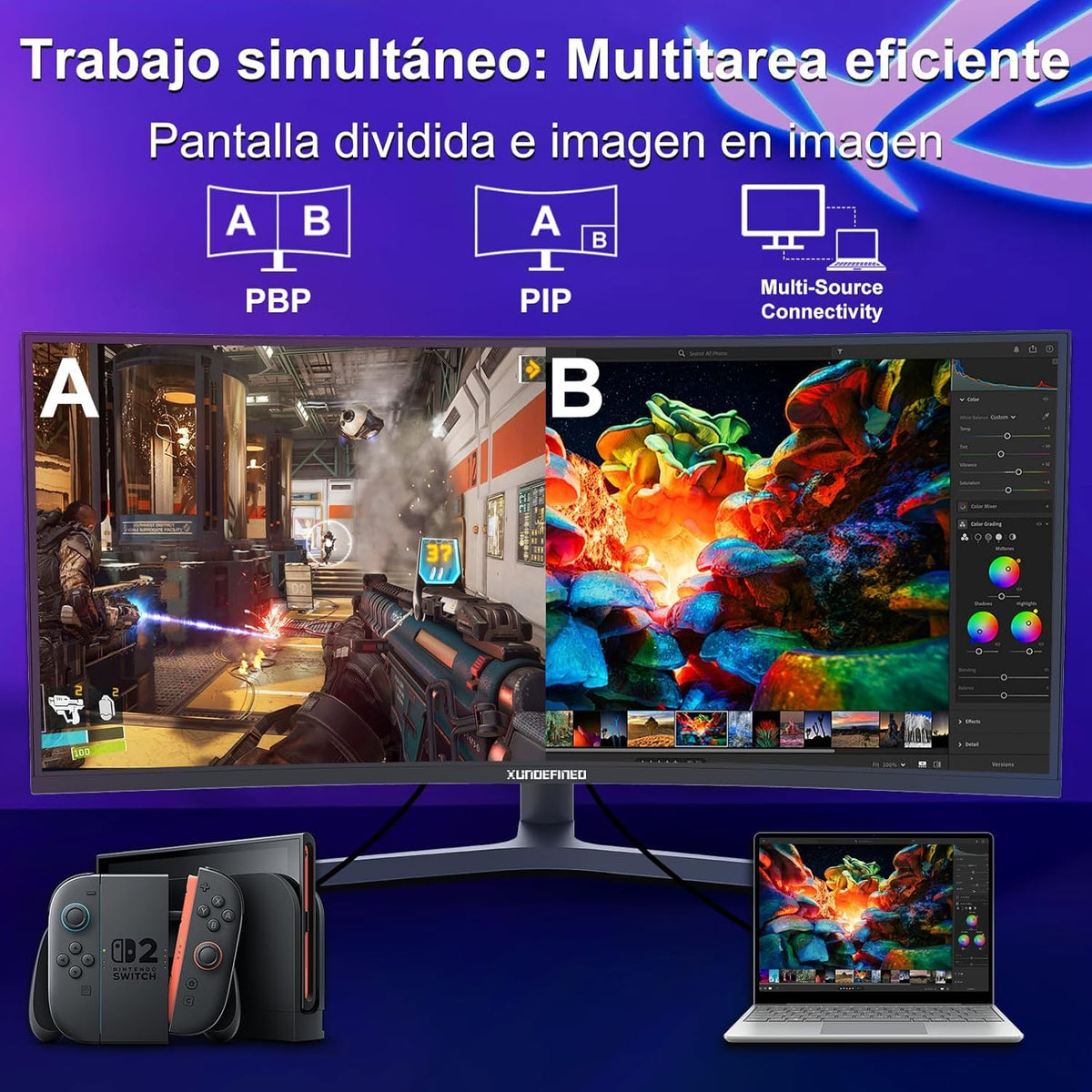 34 Inch Curved Ultrawide Gaming Monitor 180Hz UWQHD X824982