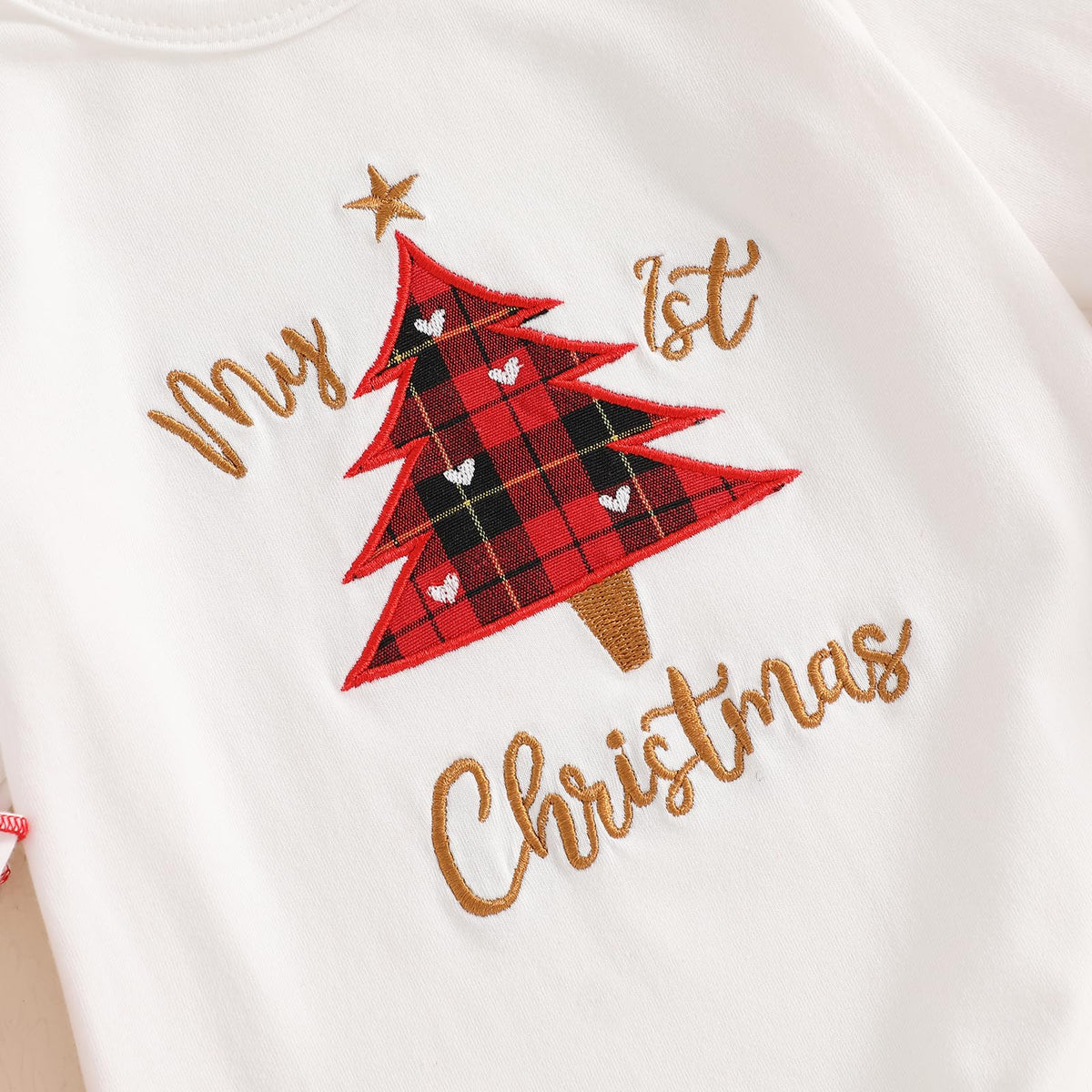 Christmas Baby Girl Santa Long Sleeve Romper Q49893