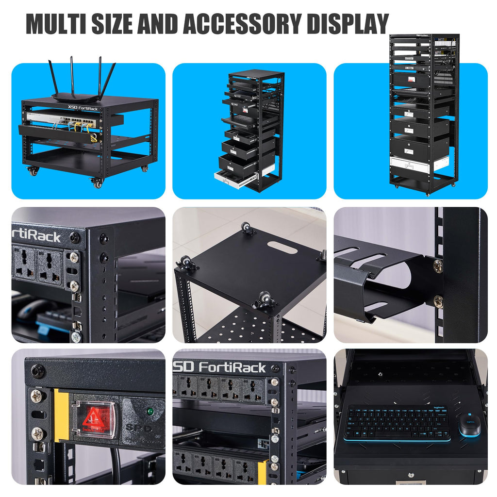 6U Open Frame Rack W64622