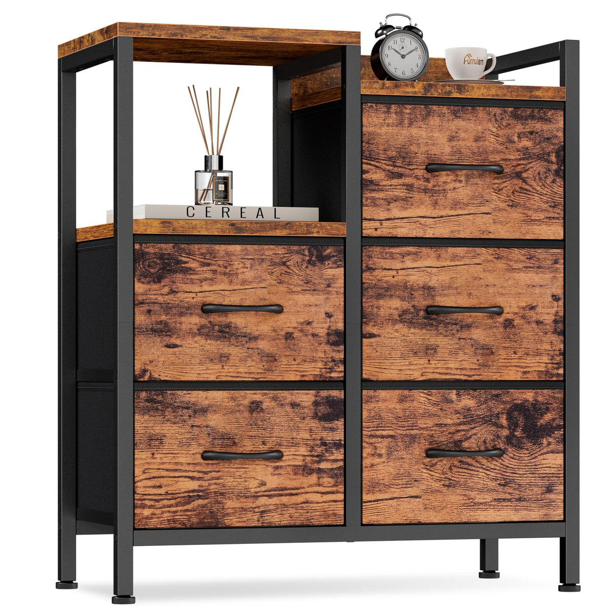 Rustic Brown 5 Drawer Dresser J367390