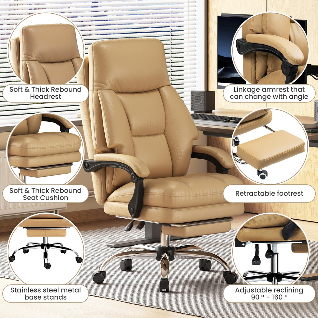 High Back Computer Chair with Soft Cushion J6751
