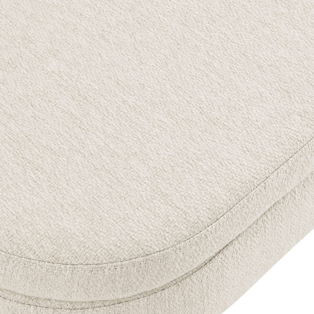 43.5" Beige Linen Storage Ottoman Bench P68017