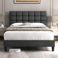 Full Size Upholstered Tufted Bed Frame with Headboard U17561